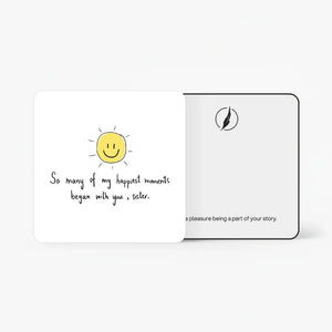 Gift Cards — For Sister - Moments